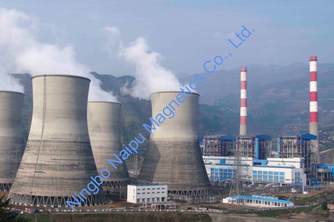 Application of magnet in thermal power plant